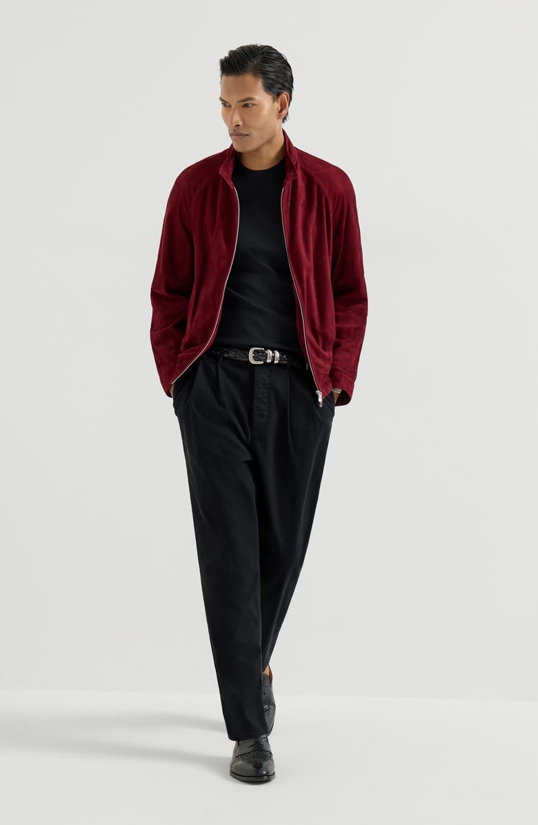 Brunello Cucinelli Ribbed jersey T-shirt, Alternate, color, Black