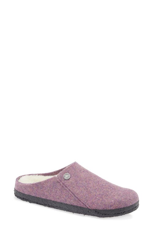 Birkenstock Zermatt Genuine Shearling Lined Slipper In Purple