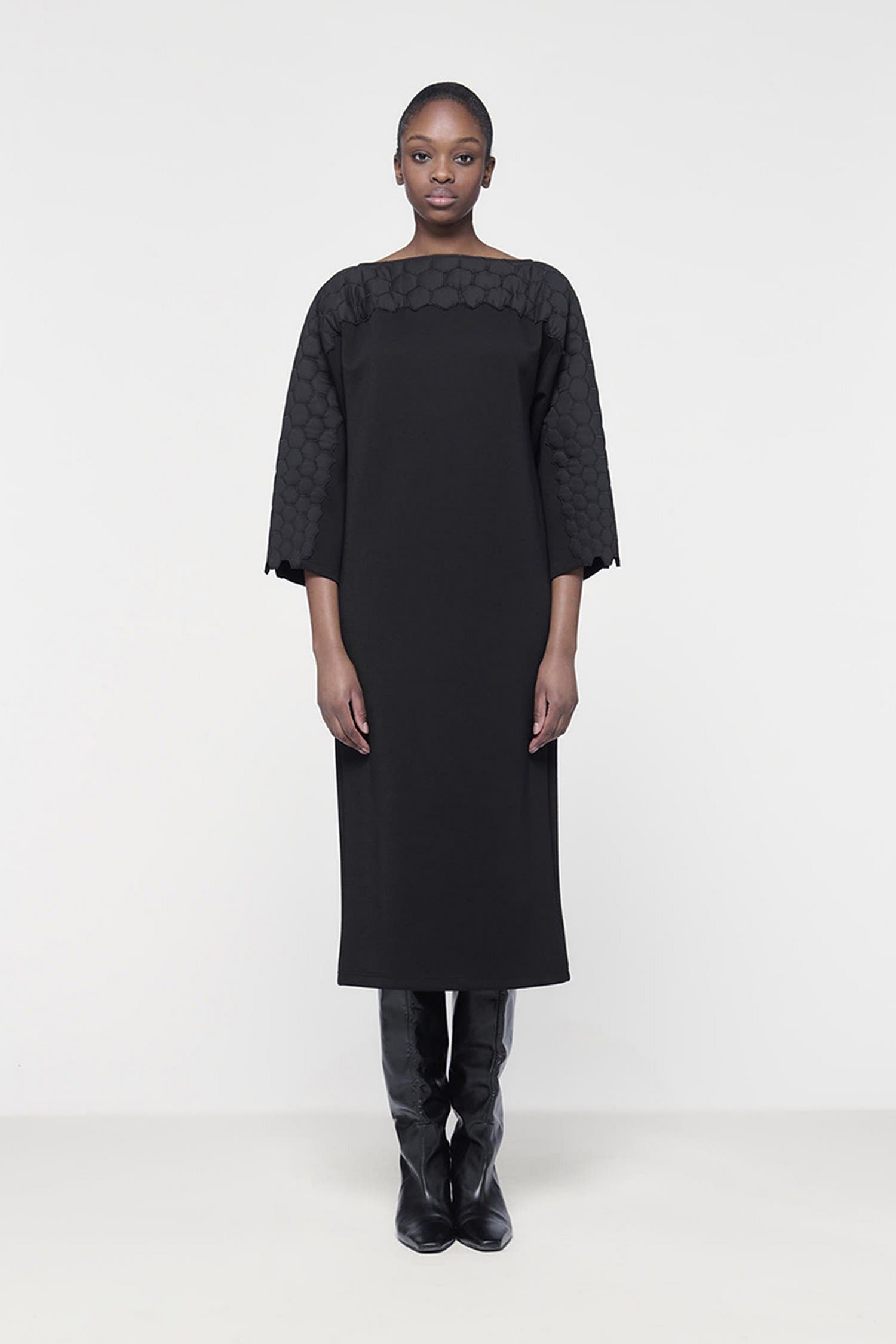 Quilted Embroidered Dress - image 2