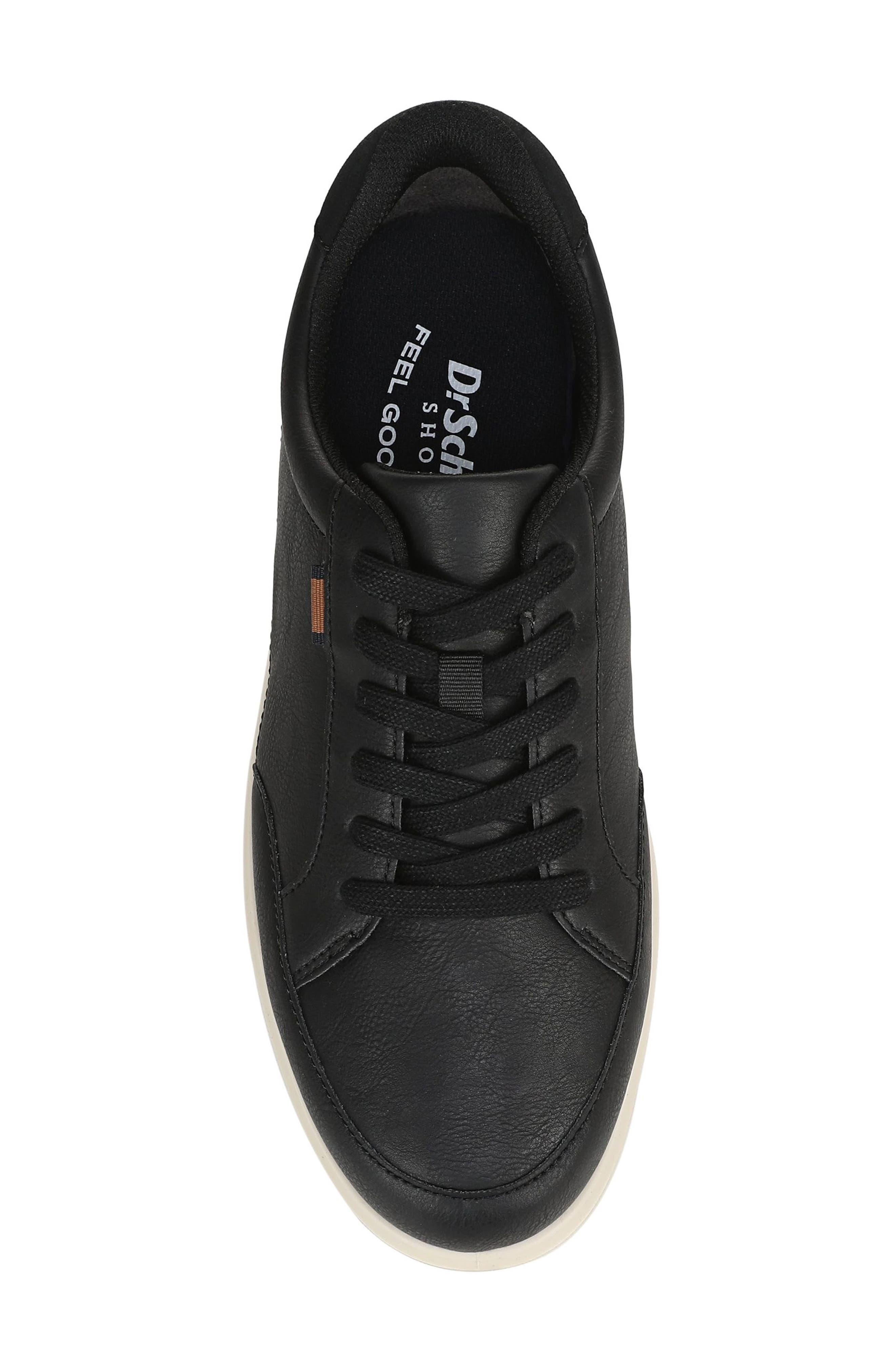 Dr. Scholl's City Cloud Lace-Up Sneaker, Alternate, color, Black Faux Leather