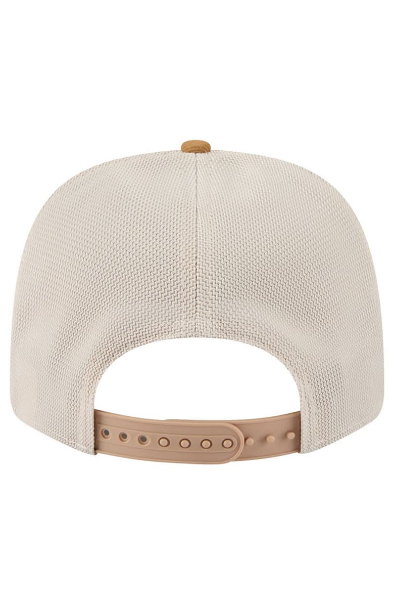 New Era Men
s New Era Light Beige Detroit Lions  Two-Tone Trucker 9SEVENTY Adjustable Hat, Alternate, color, 