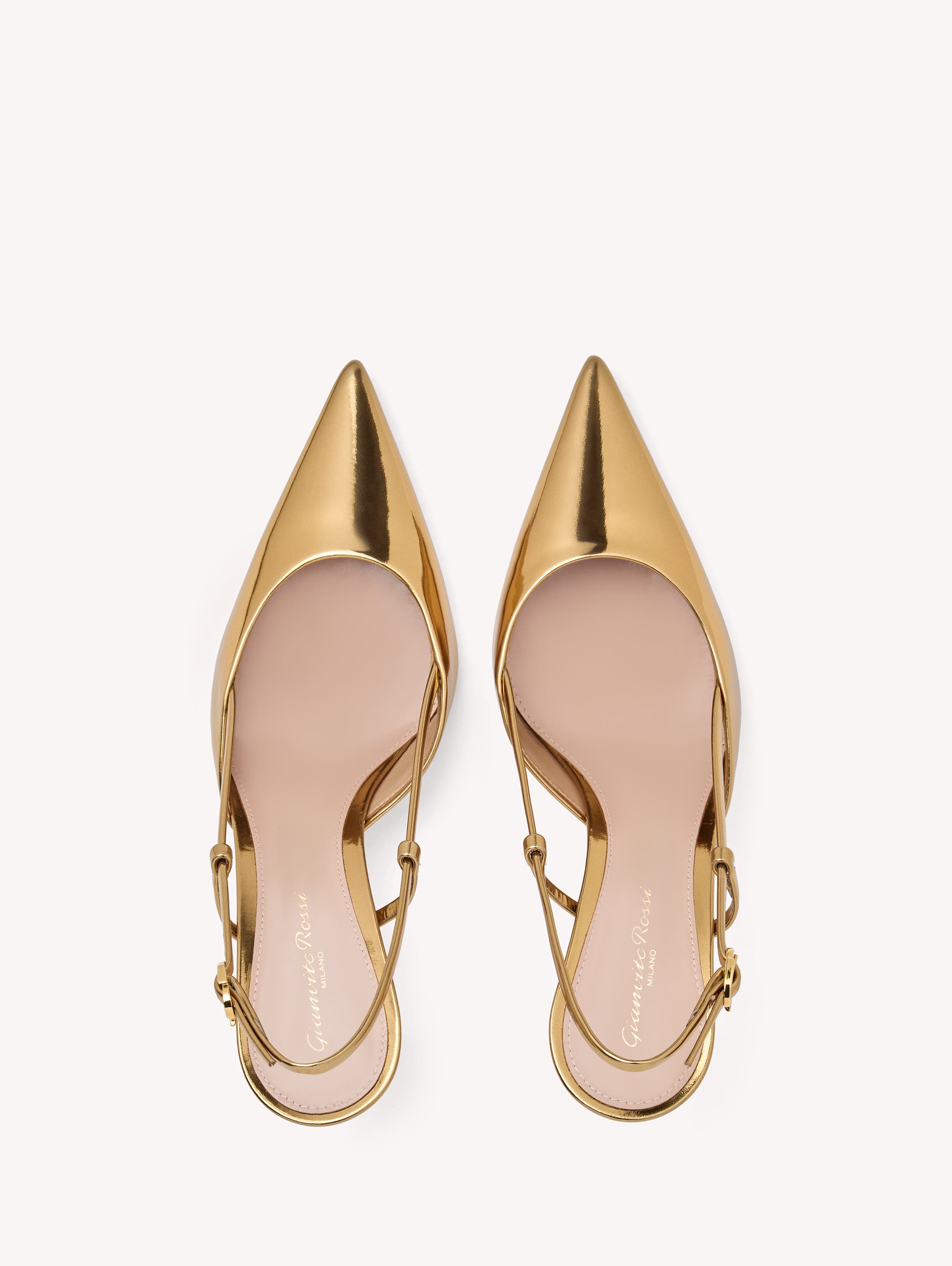 Gianvito Rossi Ascent Slingback, Alternate, color, Metallic Gold Calf