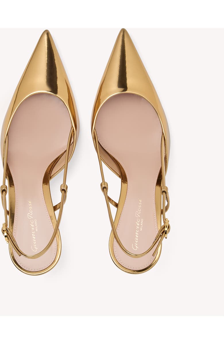Gianvito Rossi Ascent Slingback, Alternate, color, Metallic Gold Calf