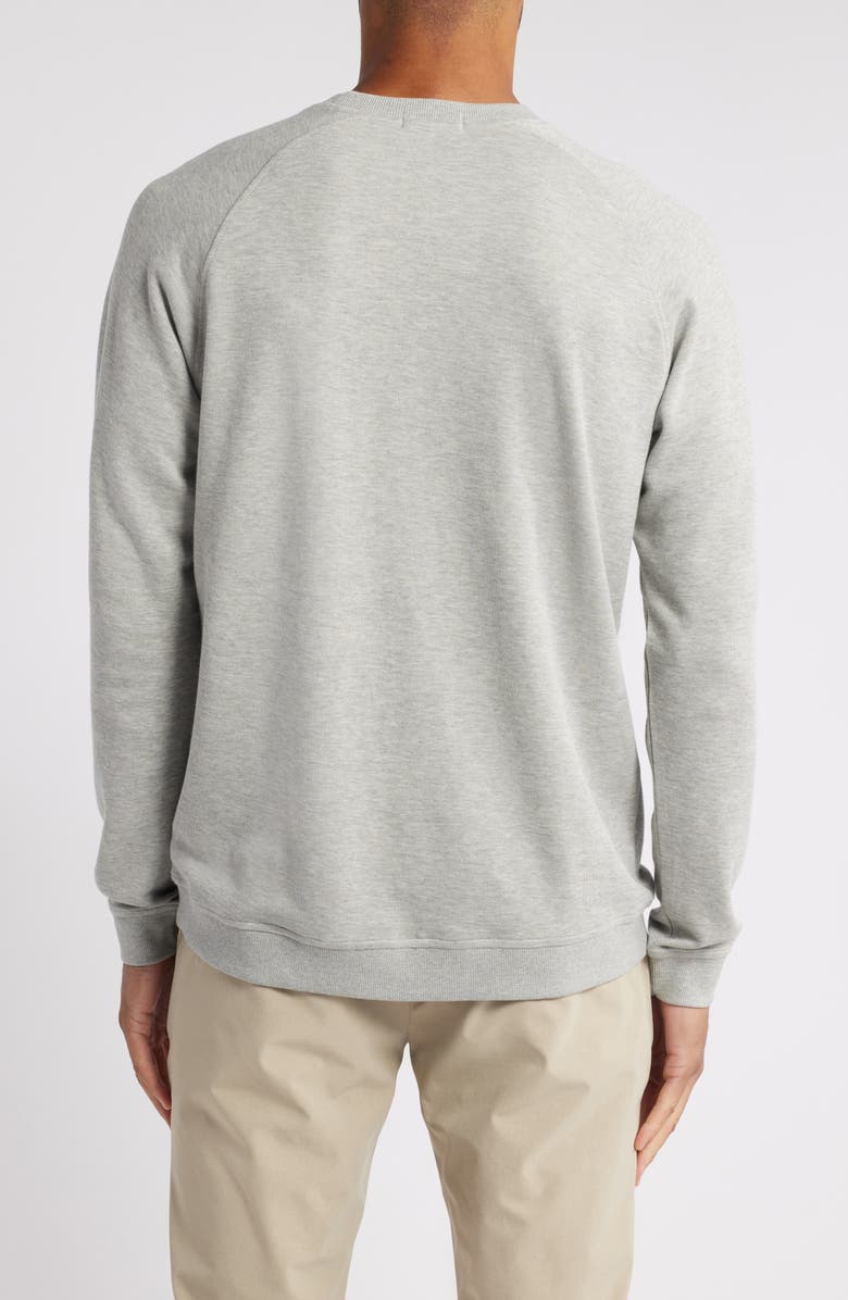 Peter Millar Crown Comfort Crewneck Piqué Sweatshirt, Alternate, color, 