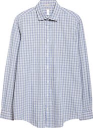 Massimo Alba Canary Plaid Cotton Button-Up Shirt