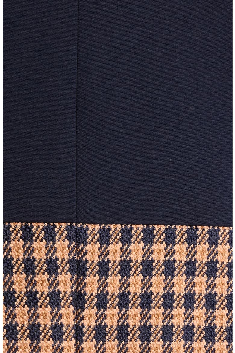 Check Color Block Jacket, Alternate, color, NEW NAVY GINGER