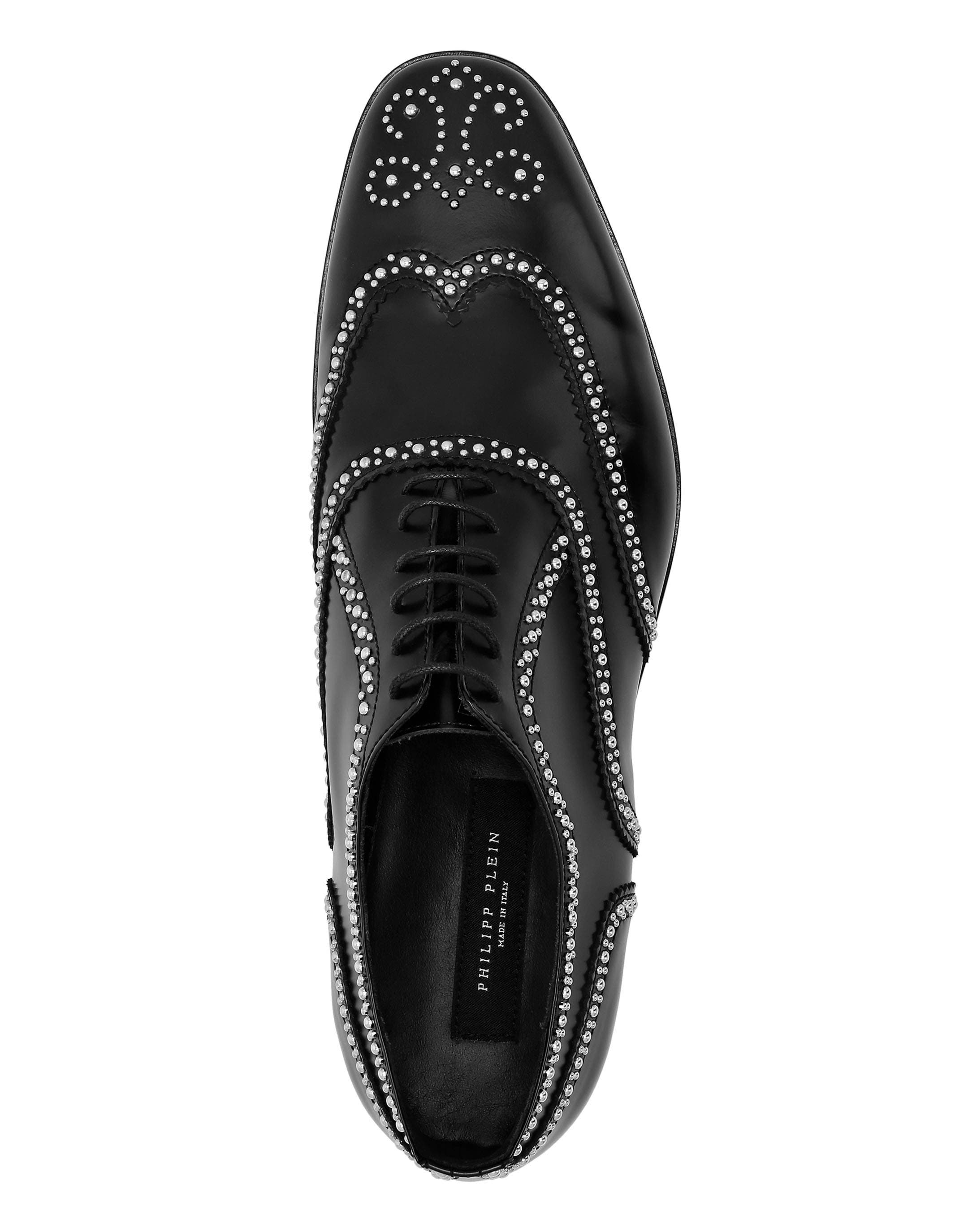 Calf Skin Leather Lace Up Shoes Men, Alternate, color, black/black
