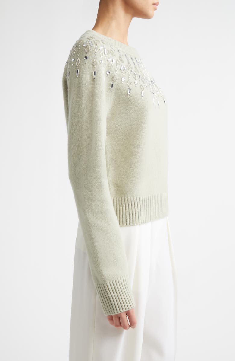 Altuzarra Harold Embellished Virgin Wool Sweater, Alternate, color, Desert Sage