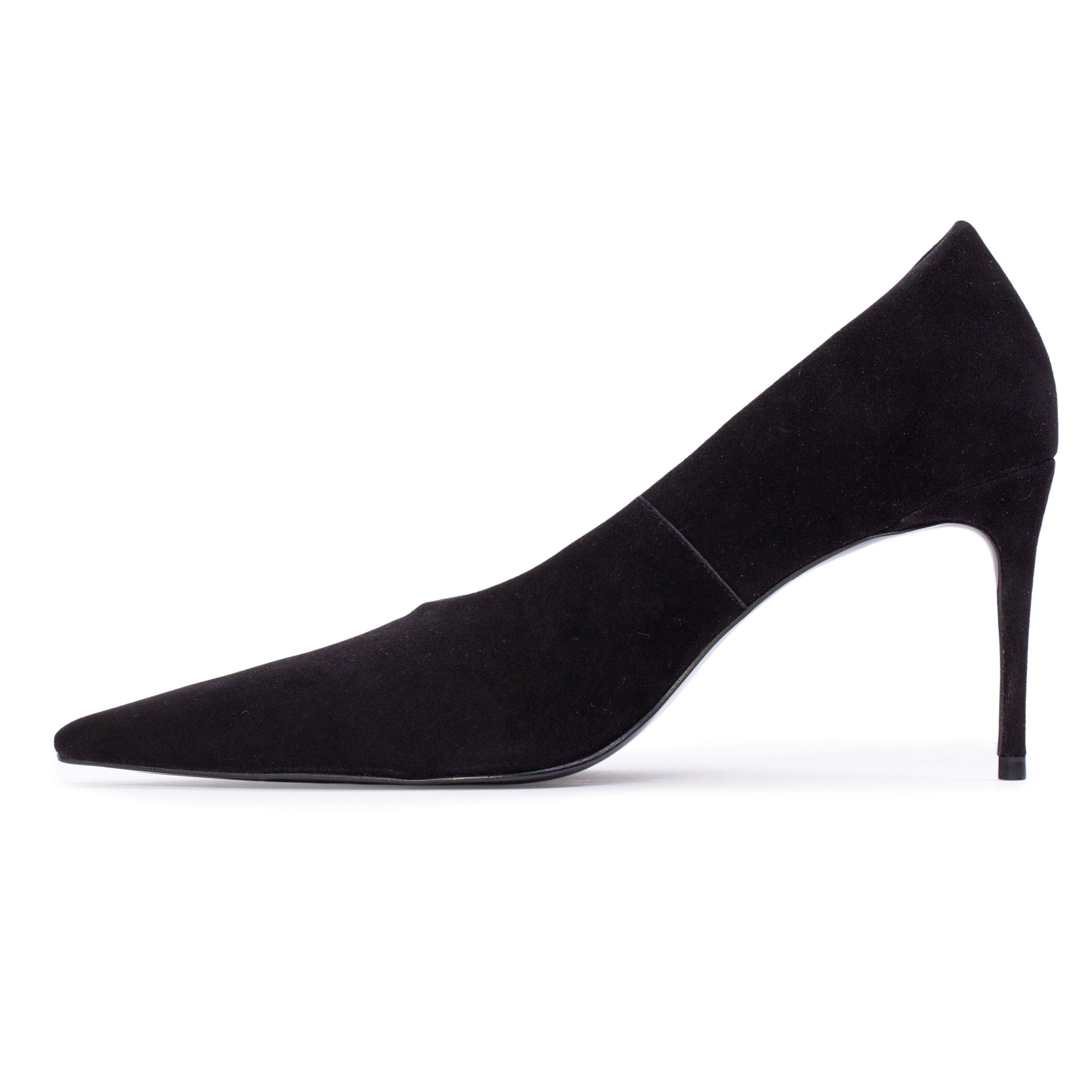 Jona 80 Suede Pump, Alternate, color, Black Suede