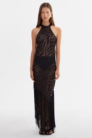 LAMARQUE Jennine | Zebra Sheer Dress