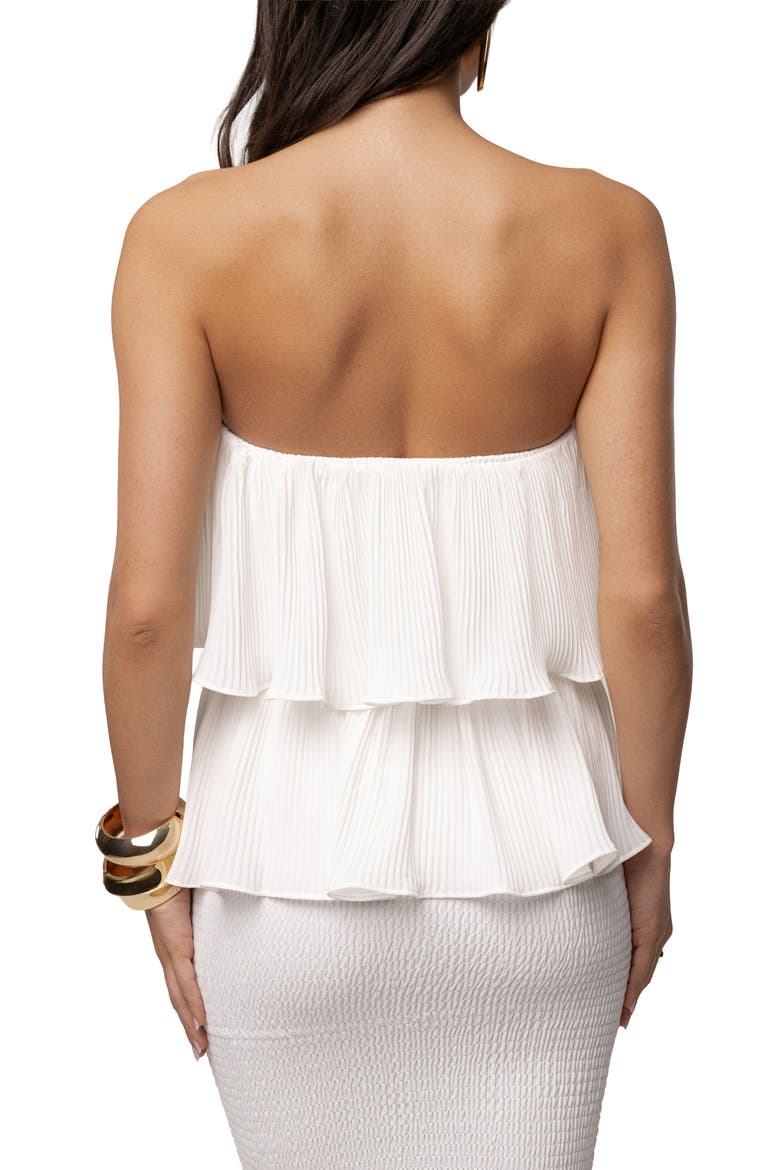 Casa Blanca Ruffle Dress, Alternate, color, Ivory