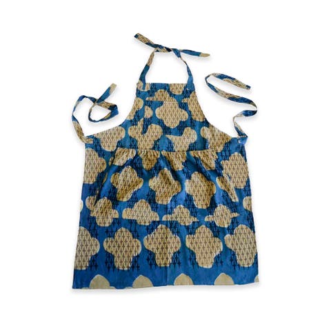 Organic Cotton Block Print Apron