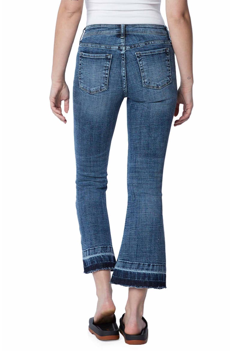 Baby Crop Flare Released Hem Jeans, Alternate, color, WAY BLUE