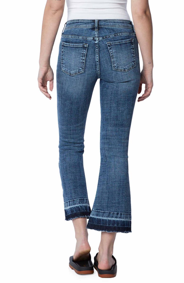 HINT OF BLU Baby Crop Flare Released Hem Jeans, Alternate, color,