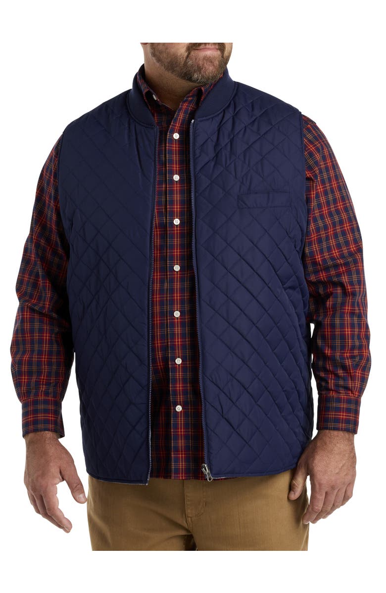 Oak Hill Premium by DXL Reversible Quilted Vest, Main, color, 