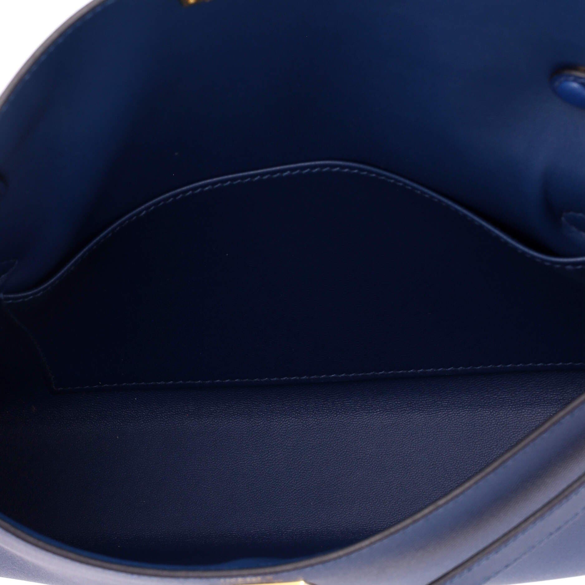 Pre-Owned Hermes Kelly Elan Shoulder Bag Madame, Alternate, color, Deep Blue