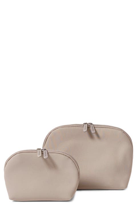 2-Piece Neoprene Makeup Pouch Set