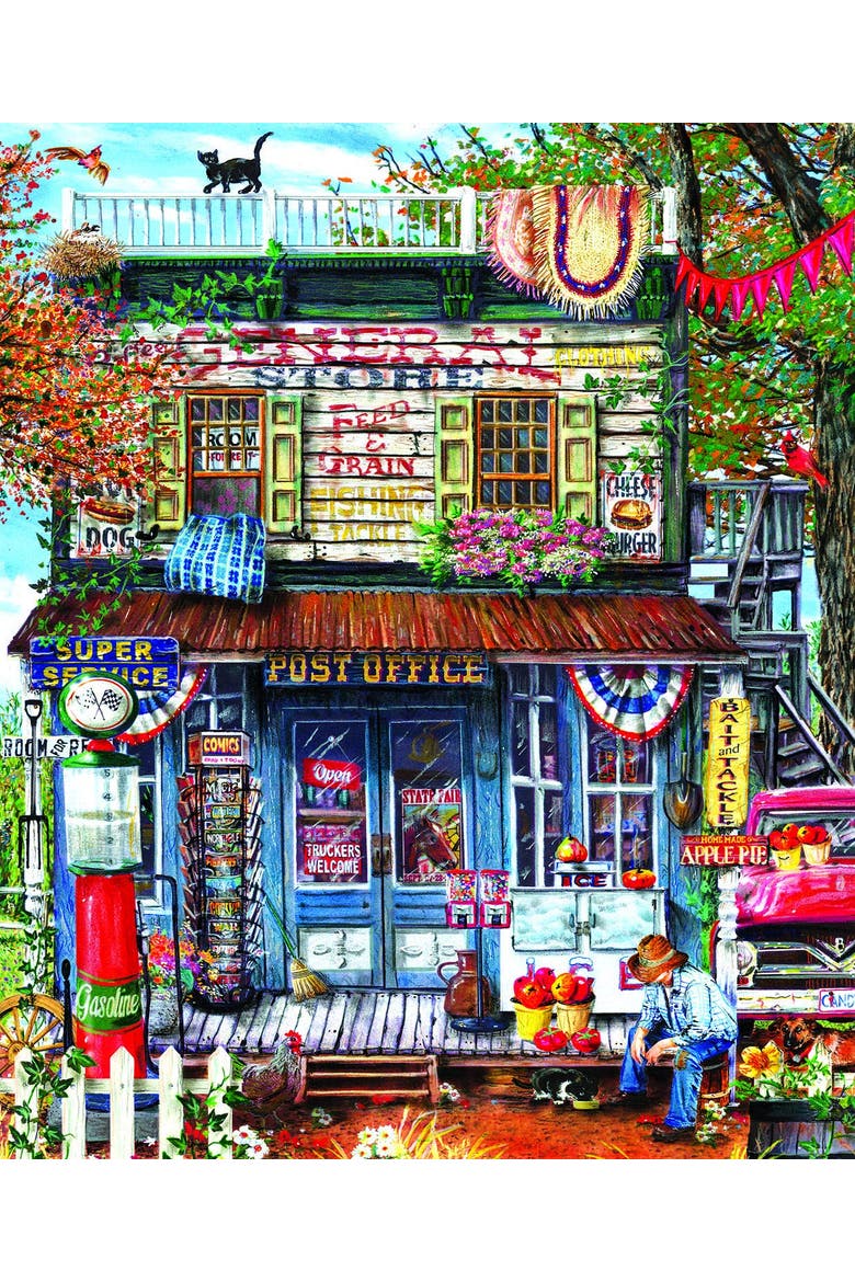 Hanging Out at the General Store 1000 piece Jigsaw Puzzle for Adults, Alternate, color, Multicolor