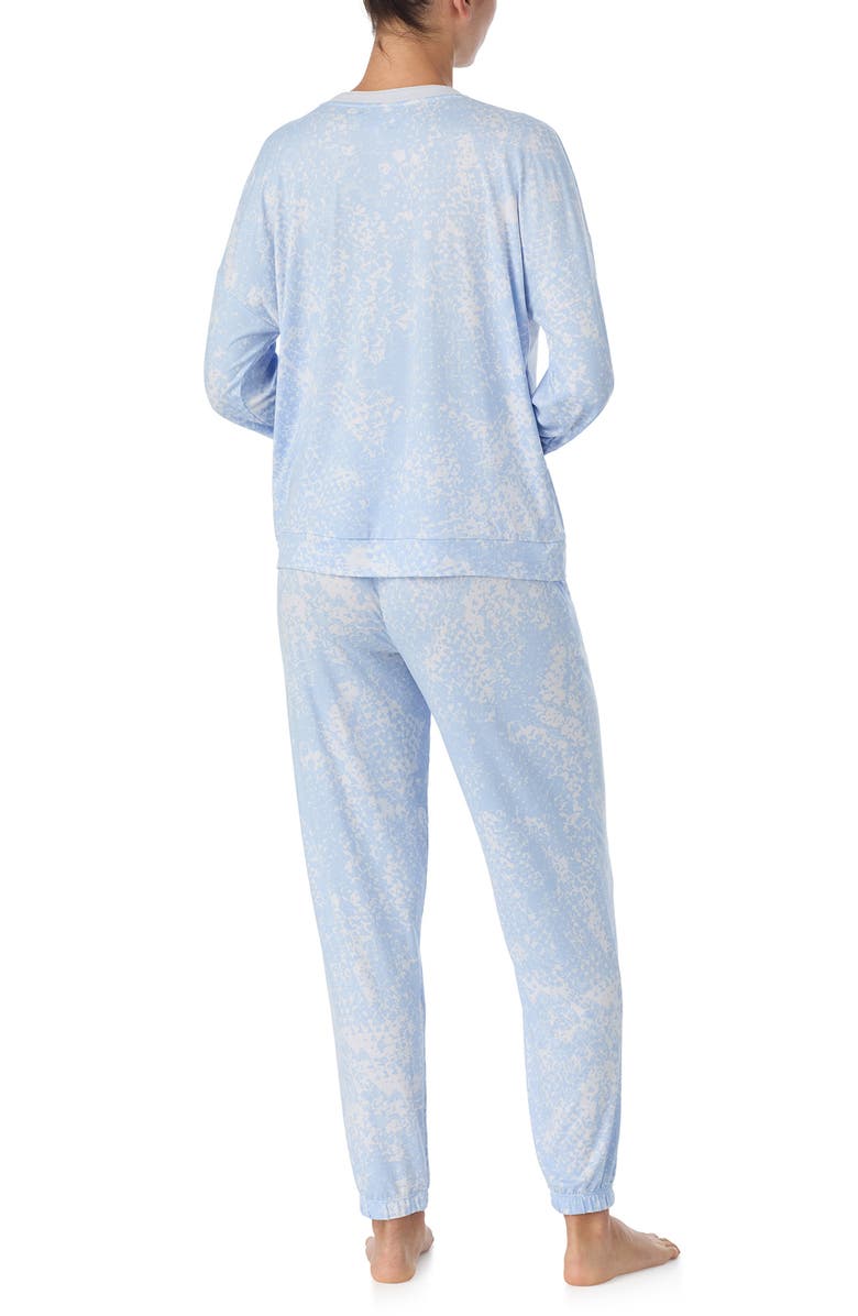 DKNY Print Henley Pajamas, Alternate, color, Blue