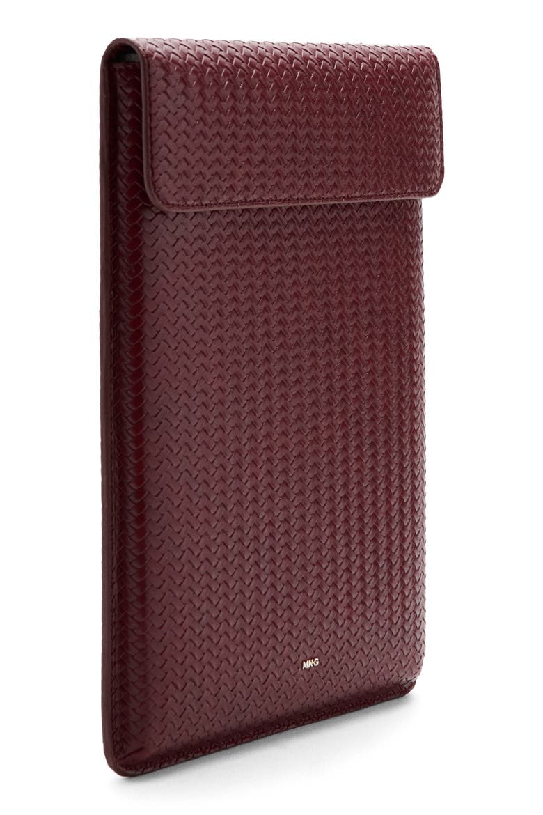 Braided Laptop Sleeve, Alternate, color, BURGUNDY