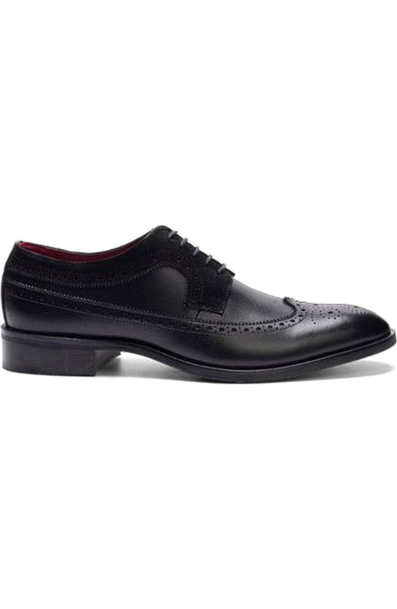 CARLOS SANTANA Felix Wingtip, Main, color, Black Leather