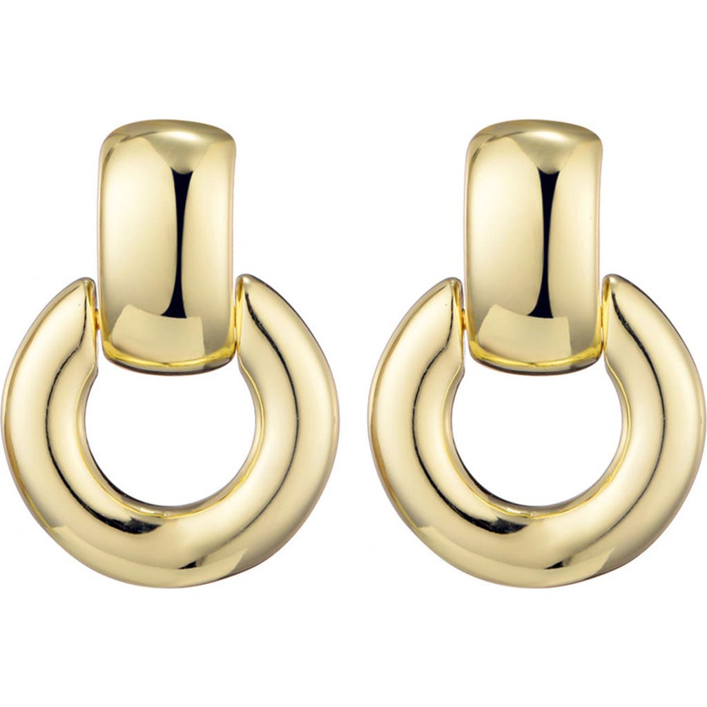 Adornia Knocker Drop Earrings In Gold