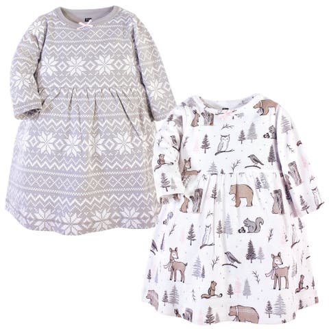 Two Pack of Long-Sleeve Dress (Toddler, Little Kid & Big Kid)