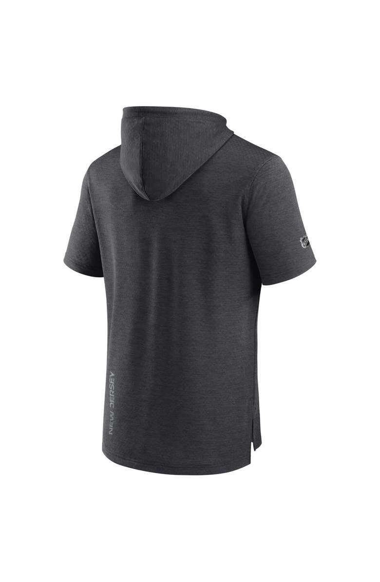 FANATICS Men's Fanatics  Heather Charcoal New Jersey Devils Authentic Pro Pullover Hoodie, Alternate, color, 