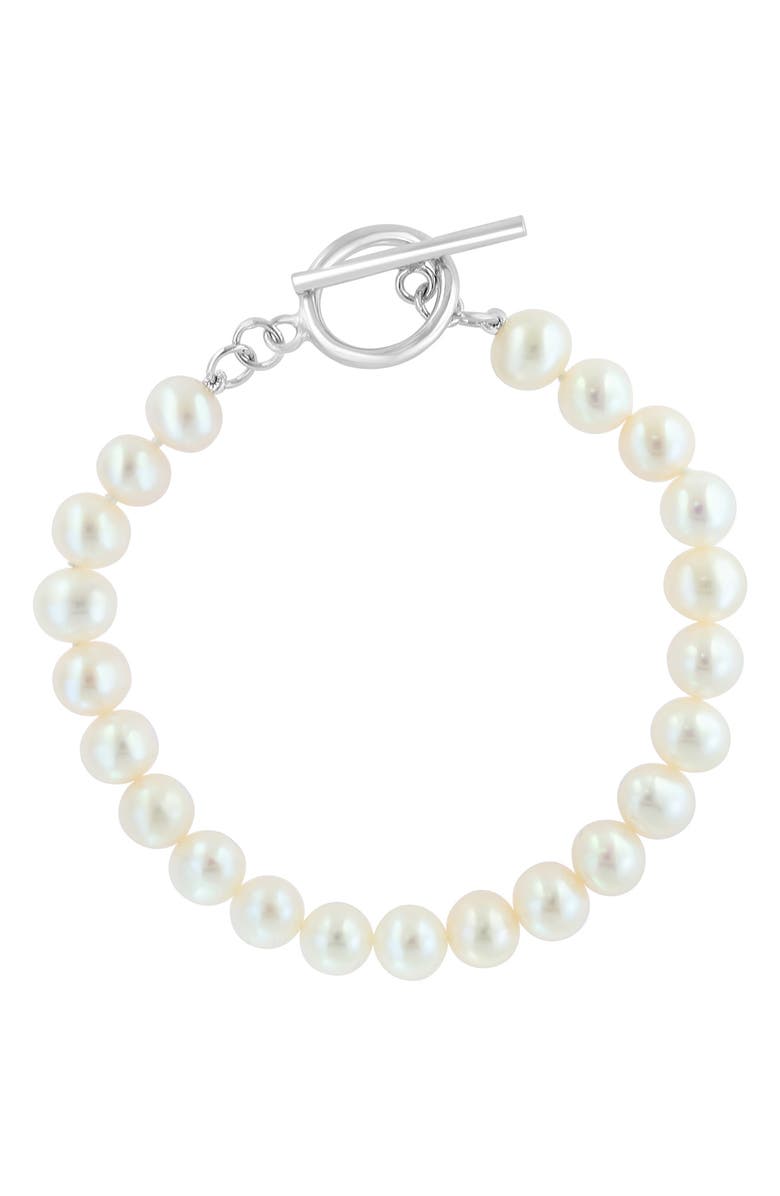 EFFY Sterling Silver Freshwater Pearl Bracelet, Main, color, 