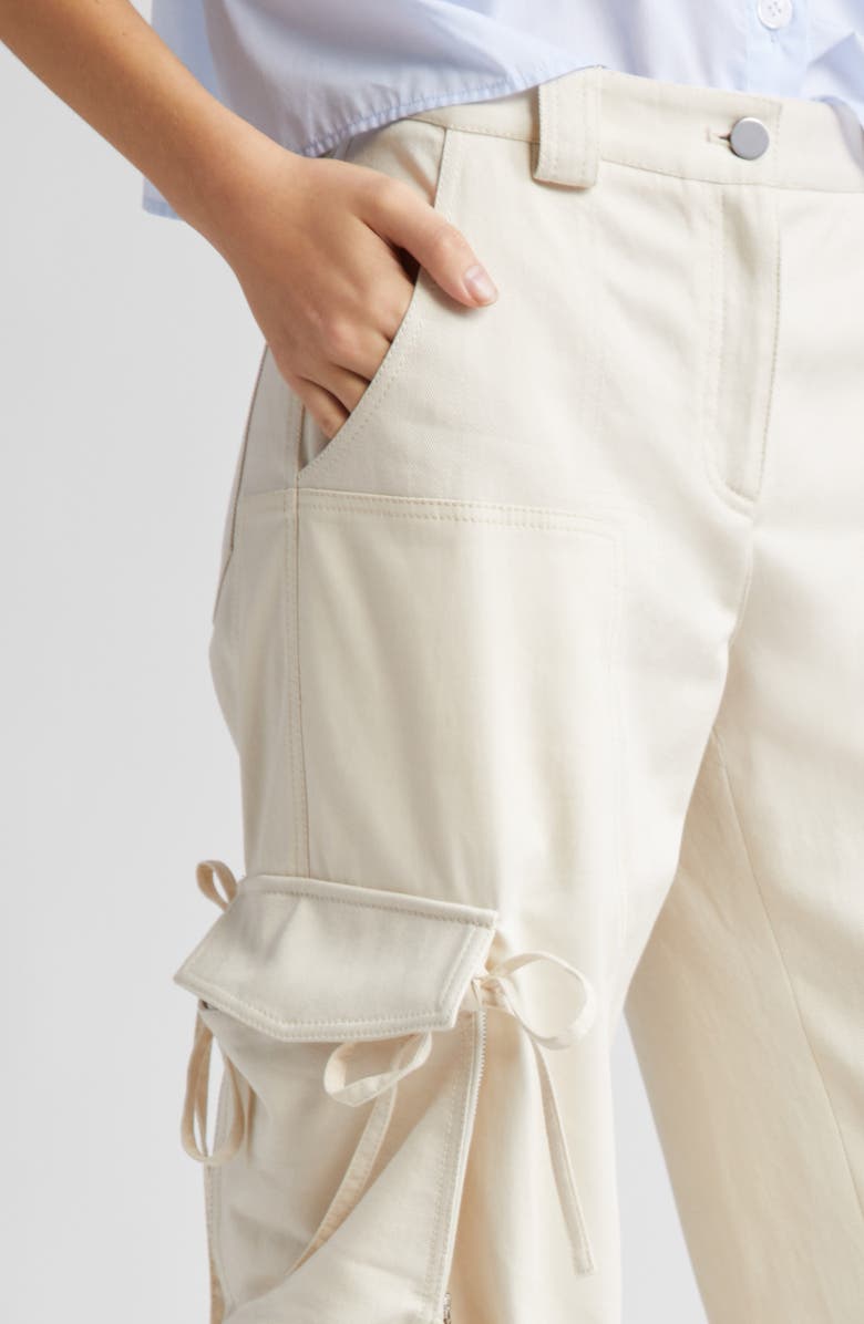TWP Cody Wide Leg Cargo Pants, Alternate, color, Winter White