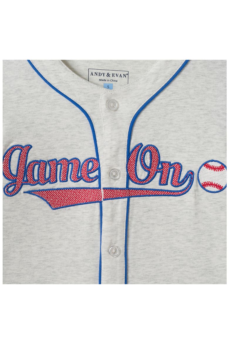 Kids' Game On Baseball Jersey, Alternate, color, BGA-BEIGE BASEBALL