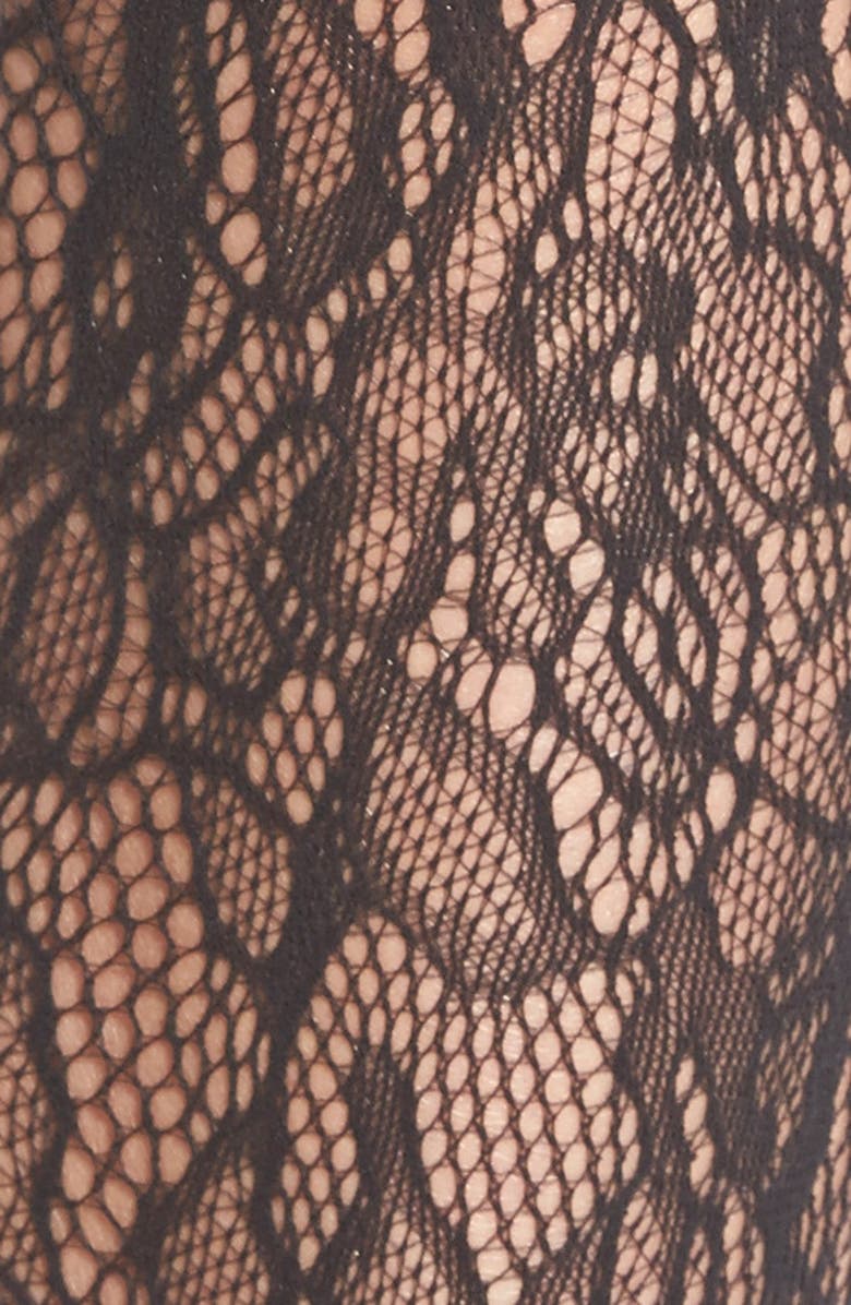 Wolford 'Clair' Lace Tights, Alternate, color, 