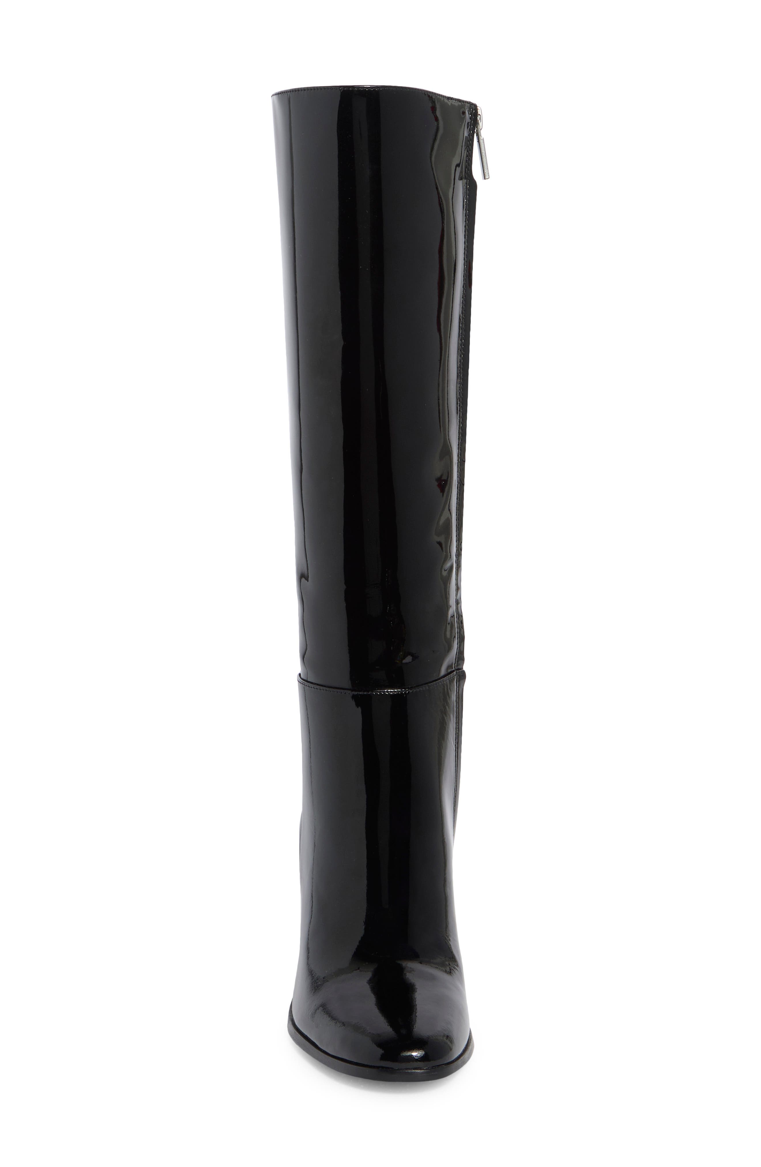 Aurelie Knee High Boot, Alternate, color, BLACK PATENT