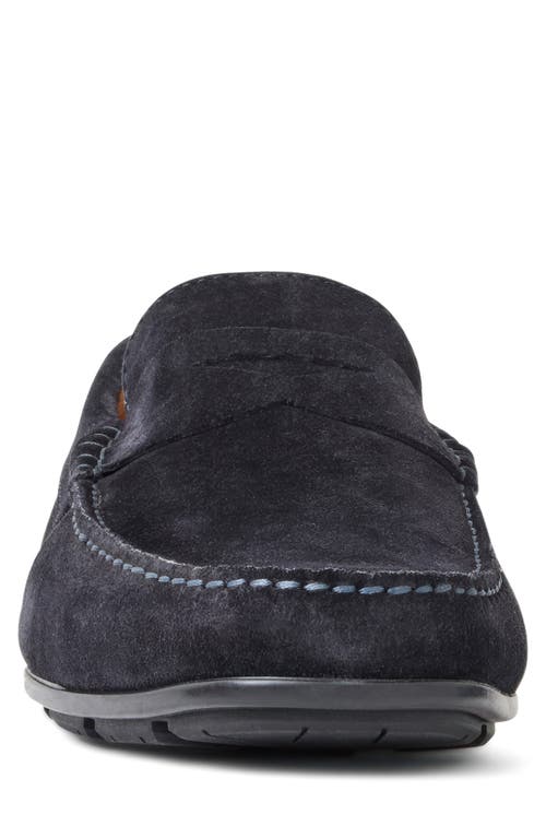 Aquatalia Enzo Water Resistant Driving Loafer In Blue