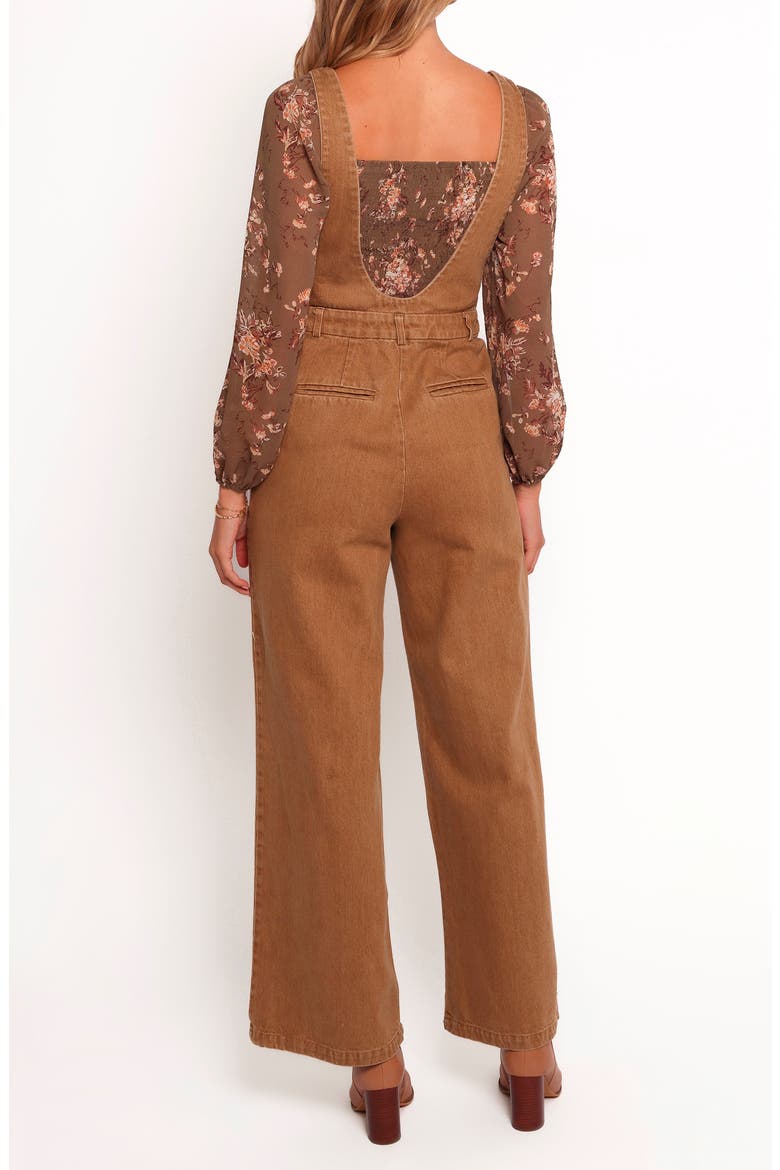 Vieve Denim Jumpsuit, Alternate, color, BROWN