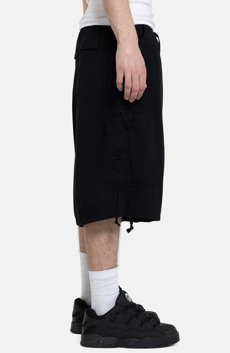JADED LONDON Cargo Parachute Shorts, Alternate, color, Black