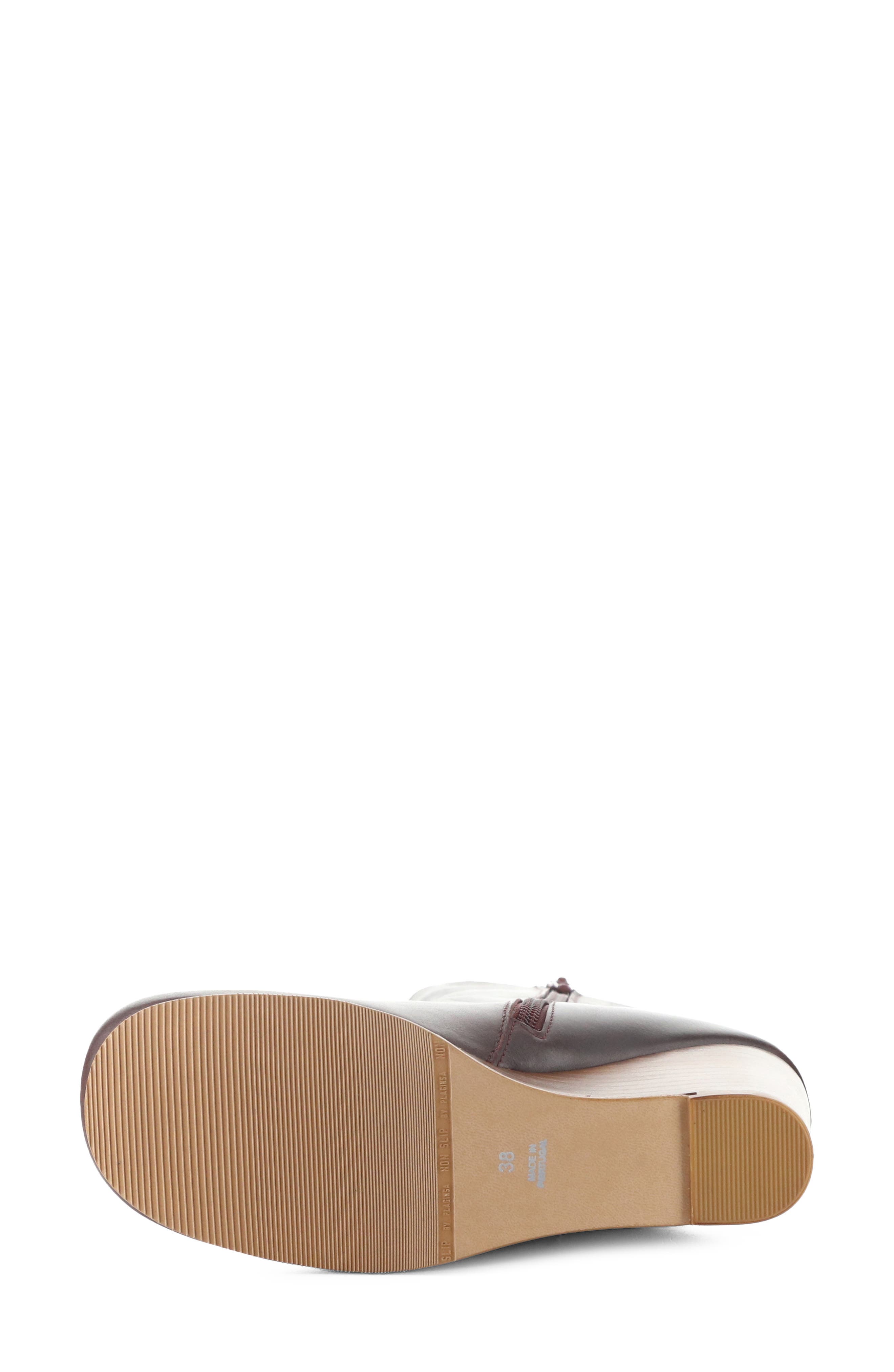 Tael Leather Wedge Bootie, Alternate, color, WINE