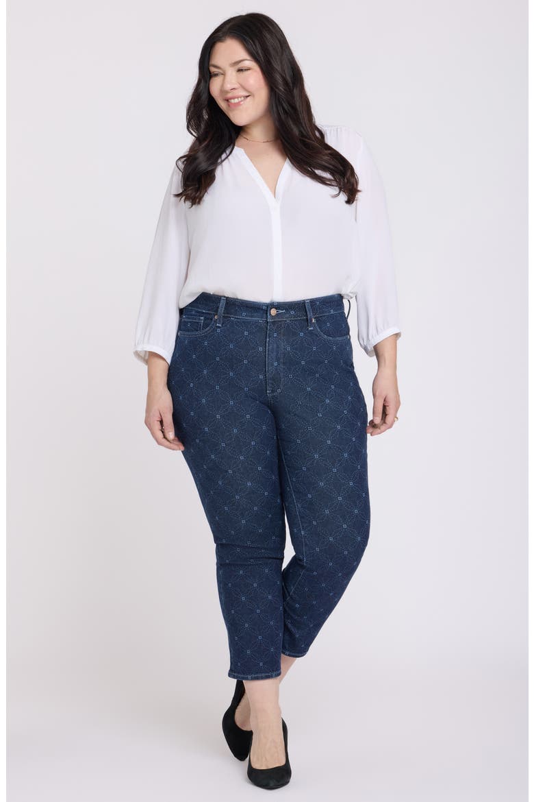 Marilyn Ankle Jeans, Alternate, color, GEO FLOWER PRINT