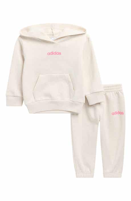 adidas Cotton Blend Fleece Hoodie & Joggers Set