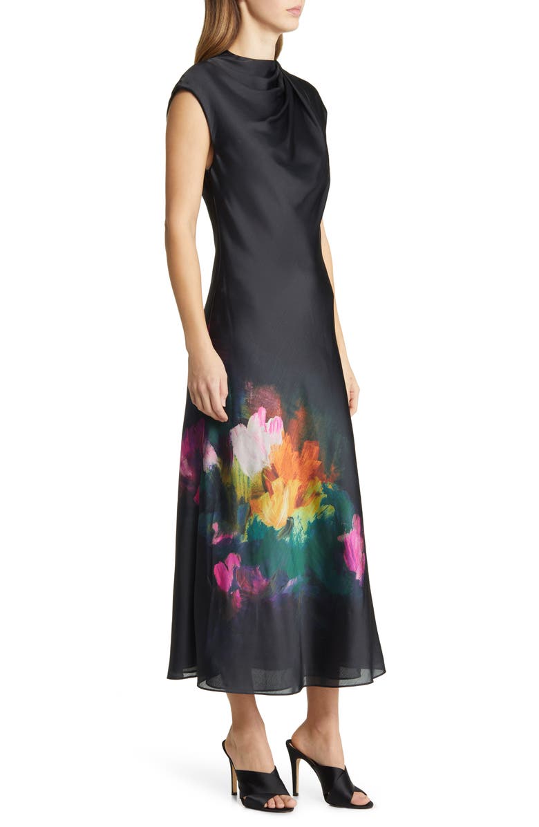 Ted Baker London Averiee Abstract Floral Satin Slipdress, Alternate, color,