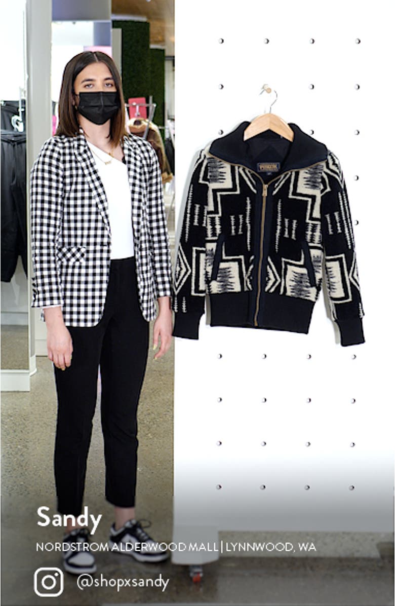 Women's Foxglove Print Zip Jacket, sales video thumbnail