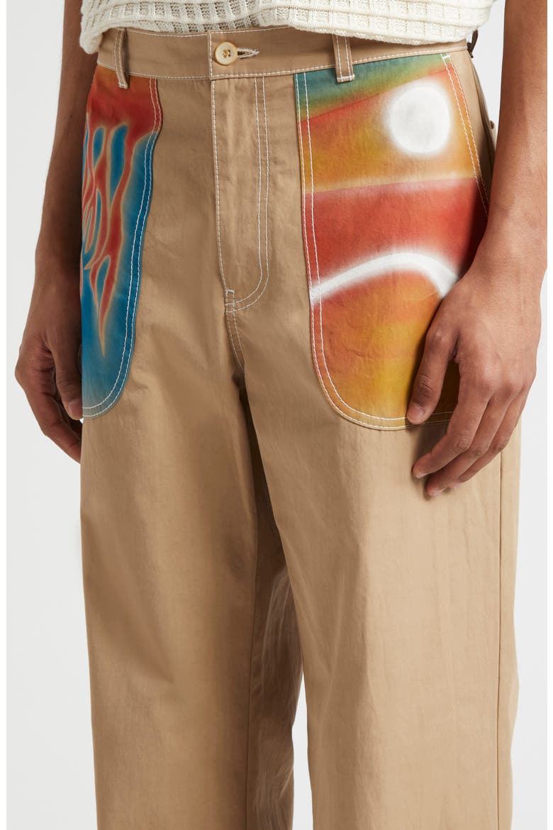 Silvano Airbrush Trust Pants, Alternate, color, D126 KHAKI W/ MULTI