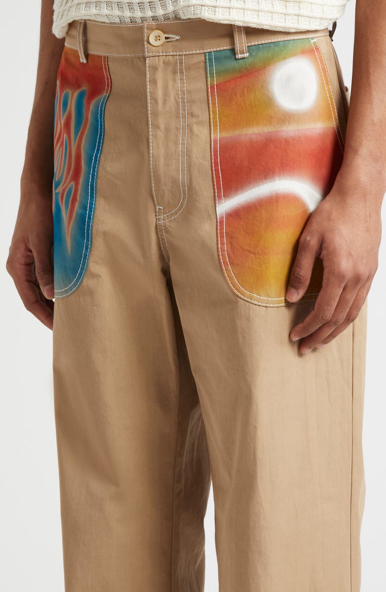 The Elder Statesman Silvano Airbrush Trust Pants, Alternate, color,