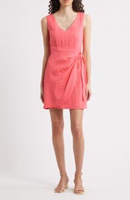 Sam Edelman Sleeveless Faux Wrap Minidress