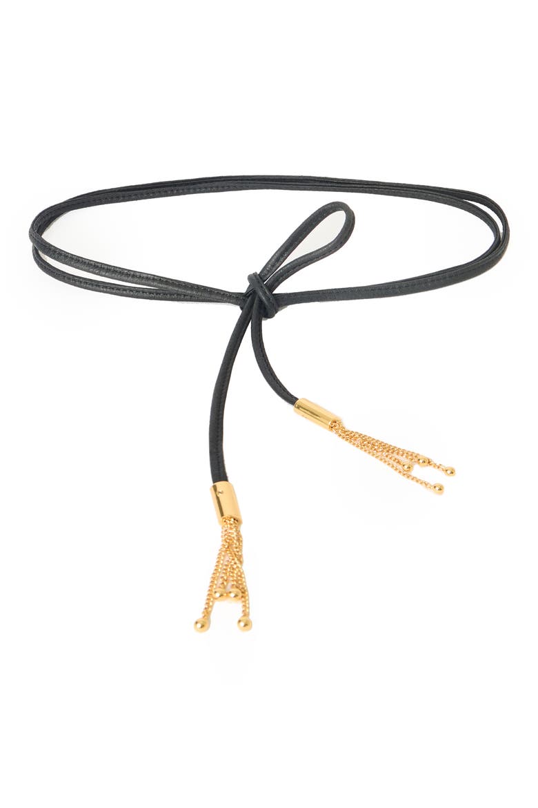 Melrose Wrap Belt, Main, color, BLACK GOLD