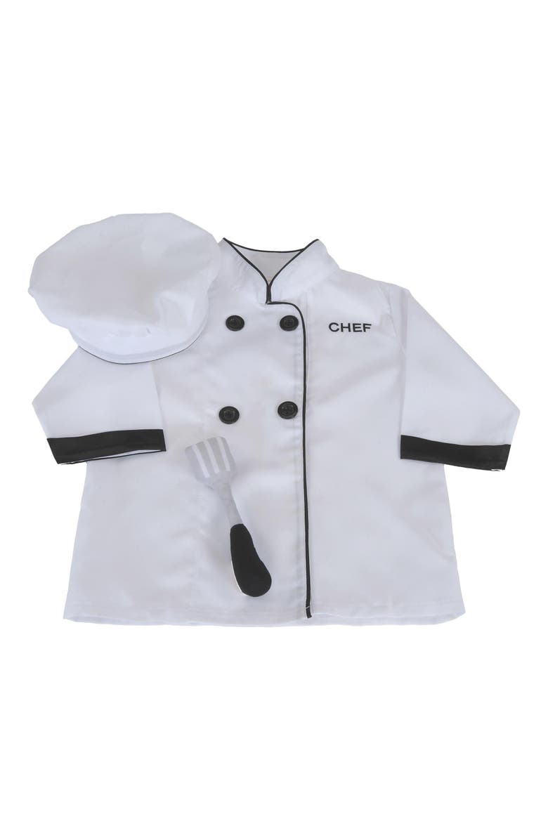 Kaplan Early Learning Company Chef Costume - Dramatic Play Dress-Up Garment, Alternate, color, White