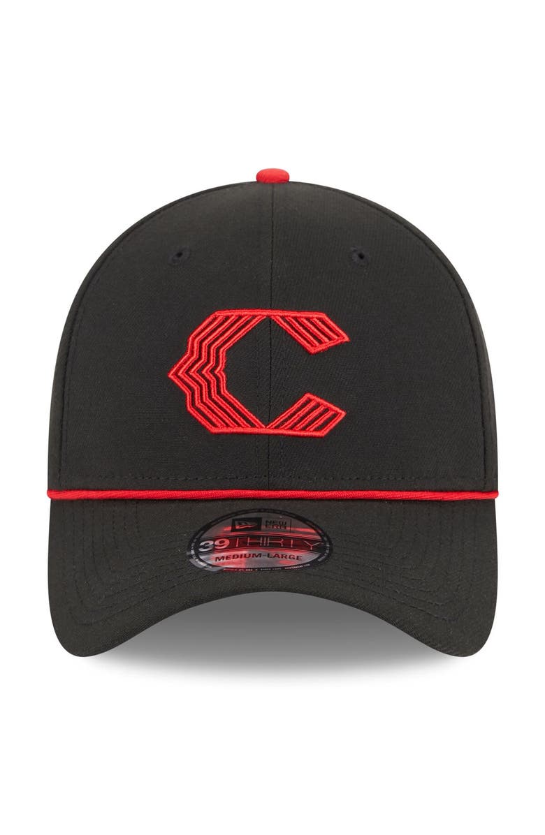 New Era Men's New Era  Black Cincinnati Reds 2023 City Connect 39THIRTY Flex Fit Hat, Alternate, color, Black