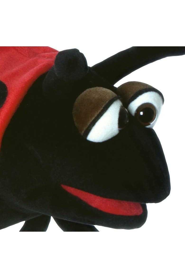 11in Ladybug Plush Hand Puppet, Alternate, color, Multicolored