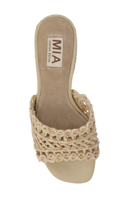 Mia Idella Block Heel Sandal In Natural