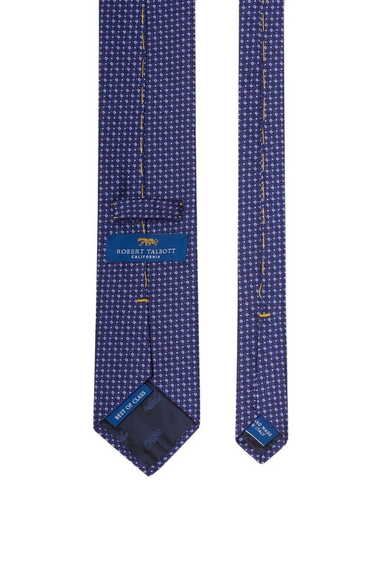 Robert Talbott Robert Micro Neat Necktie, Alternate, color, Navy